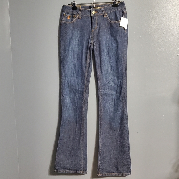 NWT Rocawear Juniors Bootcut Jeans Dark Wash Size 7 - Picture 1 of 7